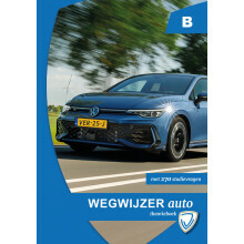 Wegwijzer in het verkeer auto